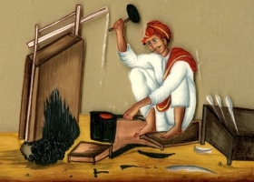 Blacksmith, India, C19th, British Museum Blacksmith, India, C19th, British Museum
