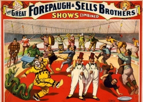 Adam Forepaugh and Sells, Circus Poster, 1899 (Source: Wikimedia Commons) Adam Forepaugh and Sells, Circus Poster, 1899 (Source: Wikimedia Commons)