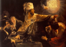 Belshazzar's Feast, Rembrandt van Rijn, c.1635-1638, National Gallery, London Belshazzar's Feast, Rembrandt van Rijn, c.1635-1638, National Gallery, London