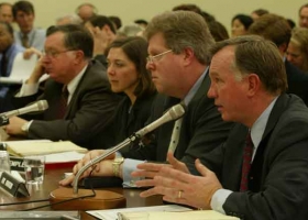 ENRON - Arthur Andersen witnesses testify at the Subcommittee on Oversight and Investigations, Committee on Energy and Commerce House of Representatives (107th Congress) hearing on January 24, 2002 (Source: Wikimedia Commons) ENRON - Arthur Andersen witnesses testify at the Subcommittee on Oversight and Investigations, Committee on Energy and Commerce House of Representatives (107th Congress) hearing on January 24, 2002 (Source: Wikimedia Commons)