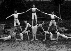 Exercises in Tábor, 1924, photographed by Šechtl and Voseček (Source: Wikimedia Commons) Exercises in Tábor, 1924, photographed by Šechtl and Voseček (Source: Wikimedia Commons)