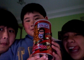 Children showing a Koh-Kae can (Source: Wikimedia Commons) Children showing a Koh-Kae can (Source: Wikimedia Commons)