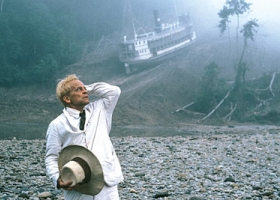 Klaus Kinski in Fitzcarraldo,1982, written and directed by Werner Herzog, winner or the Best Director award at the 1982 Cannes film festival Klaus Kinski in Fitzcarraldo,1982, written and directed by Werner Herzog, winner or the Best Director award at the 1982 Cannes film festival
