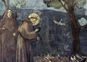 St. Francis Preaching to the Birds, Giotto, 1299, San Francesco Upper Church, Assisi, Italy (Source: Wikipaintings) St. Francis Preaching to the Birds, Giotto, 1299, San Francesco Upper Church, Assisi, Italy (Source: Wikipaintings)