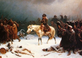 Napoleon's retreat from Moscow, Adolph Northen (1828–1876) Napoleon's retreat from Moscow, Adolph Northen (1828–1876)