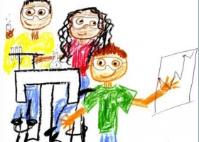 Drawing by new or trainee teacher illustrating beliefs about science in the classroom, 2012 (Source: Wikimedia Commons) Drawing by new or trainee teacher illustrating beliefs about science in the classroom, 2012 (Source: Wikimedia Commons)
