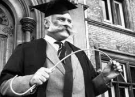 Jimmy Edwards as the Headmaster in Whack-O!, BBC TV comedy sit-com which was originally broadcast from 1956 to 1960 (©BBC) Jimmy Edwards as the Headmaster in Whack-O!, BBC TV comedy sit-com which was originally broadcast from 1956 to 1960 (©BBC)