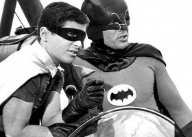 Adam West as Batman and Burt Ward as Robin in the 1960s US TV series, based the DC Comic characters, broadcast by ABC Netwrk (Source: Wikimedia Commons) Adam West as Batman and Burt Ward as Robin in the 1960s US TV series, based the DC Comic characters, broadcast by ABC Netwrk (Source: Wikimedia Commons)