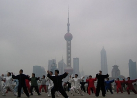 Tai Chi Chuan on the Bund in Shanghai, China. Photography by J. Gremillot, 2005 (Source: Wikimedia Commons) Tai Chi Chuan on the Bund in Shanghai, China. Photography by J. Gremillot, 2005 (Source: Wikimedia Commons)