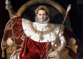 Napoleon on his Imperial Throne, Jean-Auguste-Dominique Ingres, 1806, The Musee de l'Armee, Paris Napoleon on his Imperial Throne, Jean-Auguste-Dominique Ingres, 1806, The Musee de l'Armee, Paris