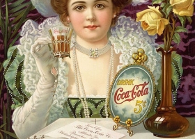 "Drink Coca-Cola 5¢", an 1890s advertising poster (Source: Wikimedia Commons) "Drink Coca-Cola 5¢", an 1890s advertising poster (Source: Wikimedia Commons)