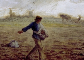 The Sower by Jean-François Millet, circa 1865, Walters Art Museum, Baltimore The Sower by Jean-François Millet, circa 1865, Walters Art Museum, Baltimore