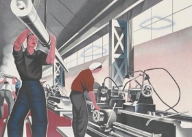 Detail from a poster by Eric Frazer, for the Post Office Savings Bank, 1942 (Source: Wikimedia Commons) Detail from a poster by Eric Frazer, for the Post Office Savings Bank, 1942 (Source: Wikimedia Commons)