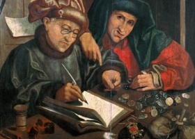 The Misers, by a follower of Marinus van Reymerswaele, c.1490-1567, The Royal Collection Trust The Misers, by a follower of Marinus van Reymerswaele, c.1490-1567, The Royal Collection Trust