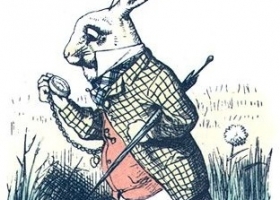 The White Rabbit, by Sir John Tenniel (1820 –1914), an illustration from the original edition of Lewis Carroll’s Alice in Wonderland The White Rabbit, by Sir John Tenniel (1820 –1914), an illustration from the original edition of Lewis Carroll’s Alice in Wonderland