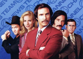 Anchorman: The Legend of Ron Burgundy, 2004, directed by Adam McKay, starring Will Ferrell. Also also written by Ferrell and McKay. Distributed by DreamWorks Pictures Anchorman: The Legend of Ron Burgundy, 2004, directed by Adam McKay, starring Will Ferrell. Also also written by Ferrell and McKay. Distributed by DreamWorks Pictures