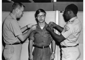 U.S. Army enlisted promotion - CONTIC Intelligence Center, Ft. Bragg, N.C. (Source: Wikimedia Commons) U.S. Army enlisted promotion - CONTIC Intelligence Center, Ft. Bragg, N.C. (Source: Wikimedia Commons)