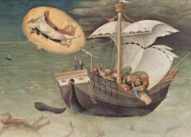 St Nicholas saves a storm-tossed ship, Gentile da Fabriano (c. 1425) St Nicholas saves a storm-tossed ship, Gentile da Fabriano (c. 1425)