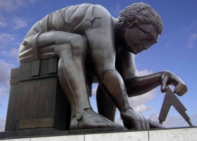 Isaac Newton by Eduardo Paolozzi 2003, based on a painting by William Blake. Newton showed signs of autism (Source: Wikimedia Commons) Isaac Newton by Eduardo Paolozzi 2003, based on a painting by William Blake. Newton showed sign of autism (Source: Wikimedia Commons)