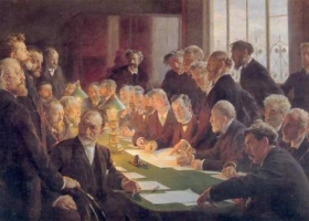 Committee of the French Art Exhibition in Copenhagen, Peder Severin Krøyer, 1888, Hirschsprung Collection, Copenhagen Committee of the French Art Exhibition in Copenhagen, Peder Severin Krøyer, 1888, Hirschsprung Collection, Copenhagen