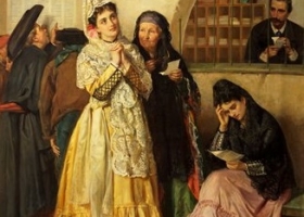 Good News and Bad News, John Bagnold Burgess, 1876, courtesy Russell-Cotes Art Gallery & Museum, Bournemouth Good News and Bad News, John Bagnold Burgess, 1876, courtesy Russell-Cotes Art Gallery & Museum, Bournemouth