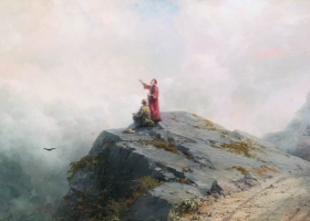 Dante Shows an Artist Some Unusual Clouds, by Ivan Aivazovsky, 1883 Dante Shows an Artist Some Unusual Clouds, by Ivan Aivazovsky, 1883