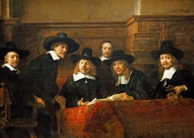 The Syndics of the Amsterdam Drapers' Guild, Rembrandt van Rijn, 1662, Rijksmuseum, Amsterdam The Syndics of the Amsterdam Drapers' Guild, Rembrandt van Rijn, 1662, Rijksmuseum, Amsterdam