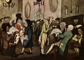 Edward Lloyd's Coffee House, where Lloyd's List was originally published in the 17th century (Source: Wikimedia Commons) Edward Lloyd's Coffee House, where Lloyd's List was originally published in the 17th century (Source: Wikimedia Commons)