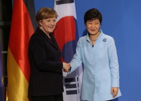 German Chancellor Angela Merkel and South Korean President Park Geun-hye German Chancellor Angela Merkel and South Korean President Park Geun-hye