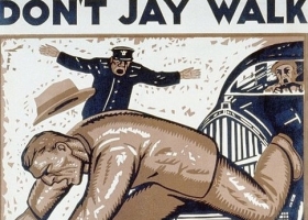Don't Jay Walk, 1937 PSA poster, USA (Source: Wikimedia Commons) Don't Jay Walk, 1937 PSA poster, USA (Source: Wikimedia Commons)