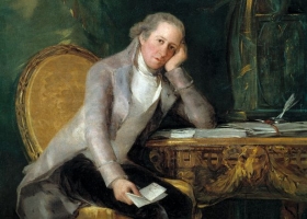Gaspar Melchor de Jovellanos at his desk, Francisco Goya, circa 1798 Gaspar Melchor de Jovellanos at his desk, Francisco Goya, circa 1798
