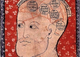 Diagram of the Brain, 14th Century Diagram of the Brain, 14th Century