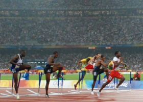 Dayron Robles winning the 110 meters hurdles at the Beijing Olympic Games, 2008 (Source: Wikimedia) Dayron Robles winning the 110 meters hurdles at the Beijing Olympic Games, 2008 (Source: Wikimedia)