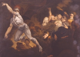 Satan Leaving the Court of Chaos, Paradise Lost, Anon. British, c.1800 (Courtesy: Ackland Art Museum, University of North Carolina) Satan Leaving the Court of Chaos, Paradise Lost, Anon. British, c.1800 (Courtesy: Ackland Art Museum, University of North Carolina)