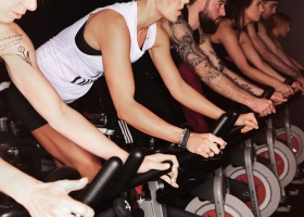 Group spinning Portland Spin Studio, 2013 (Source: Wikimedia Commons) Group spinning Portland Spin Studio, 2013 (Source: Wikimedia Commons)