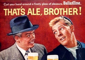 1956 Ballantine Ale original vintage advertisement (Source: Brookston Beer Bulletin) 1956 Ballantine Ale original vintage advertisement (Source: Brookston Beer Bulletin)