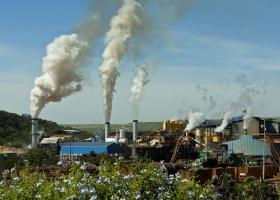 Sugar Factory with clean vapor emission, Minas Gerais, Brazil, 2007 (Source: Wikimedia Commons) Sugar Factory with clean vapor emission, Minas Gerais, Brazil, 2007 (Source: Wikimedia Commons)
