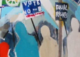 Painting at protest against the passing of Proposition 8, West Hollywood, 2008 (Source: Wikimedia Commons) Painting at protest against the passing of Proposition 8, West Hollywood, 2008 (Source: Wikimedia Commons)