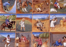 Agricultural calendar, Le Maître du Boccace de Genève, c.1448-1475 (Courtesy: Musée Condé) Agricultural calendar, Le Maître du Boccace de Genève, c.1448-1475 (Courtesy: Musée Condé)