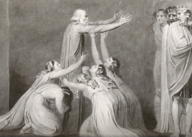 Tiriel Denouncing his Sons and Daughters, William Blake, 1789 (Source: Detlef W. Dorrbecker, William Blake: The Illuminated Books) Tiriel Denouncing his Sons and Daughters, William Blake, 1789 (Source: Detlef W. Dorrbecker, William Blake: The Illuminated Books)