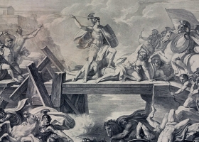 "Then Out Spake Brave Horatius…" Horatius Cocles Leads the Romans in Battle against the Etruscans, Tommaso Minardi, early to mid 1800’s "Then Out Spake Brave Horatius…" Horatius Cocles Leads the Romans in Battle against the Etruscans, Tommaso Minardi, early to mid 1800’s