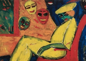 Woman with Masks, Hermann Stenner, 1913 (Photo: Lempertz Auction House. Source: Wikimedia Commons) Woman with Masks, Hermann Stenner, 1913 (Photo: Lempertz Auction House. Source: Wikimedia Commons)