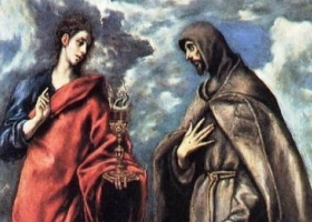 St. John the Evangelist and St. Francis, El Greco, c. 1608, Museo del Prado, Madrid, Spain St. John the Evangelist and St. Francis, El Greco, c. 1608, Museo del Prado, Madrid, Spain