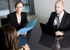 Business people negotiating Business people negotiating